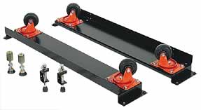 CASTOR RAILS - A cost effective alternative to a mobile base, for use when cabinet mobility is a requirement.